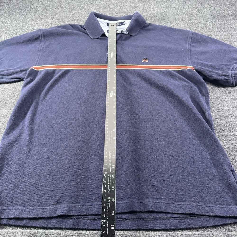 Tommy Hilfiger Men's Polo Shirt Blue Size XL 100% Cotton VTG Fade Y2K EUC - Picture 12 of 13